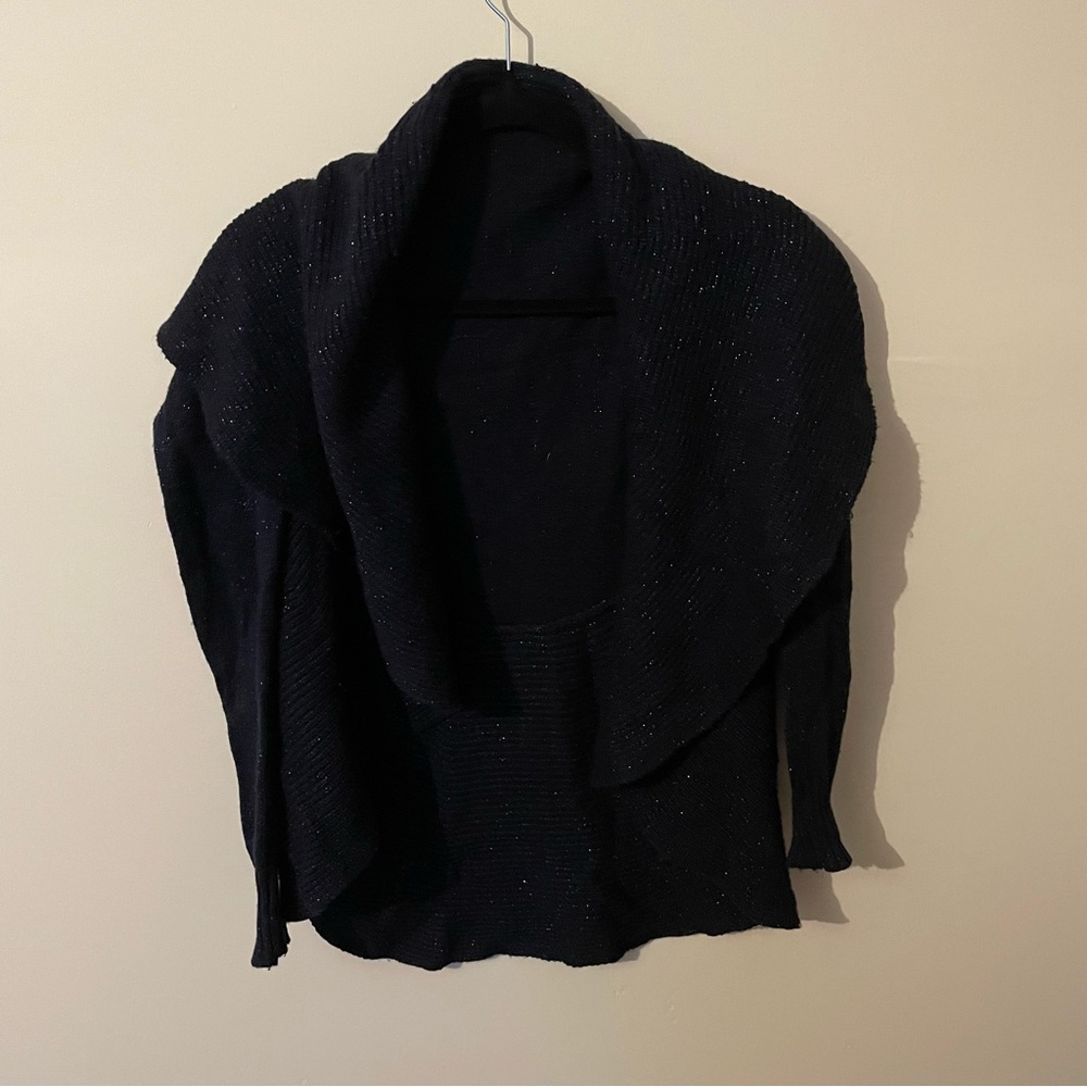 Sparkly navy cardigan